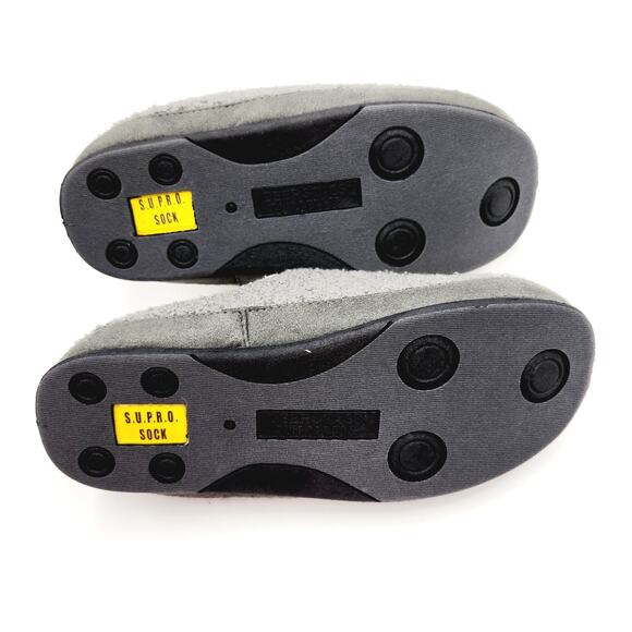 Deer Stags Men\'s Grey Sherpa Cushioned Indoor/Outdoor Clog Slipper Size 7M